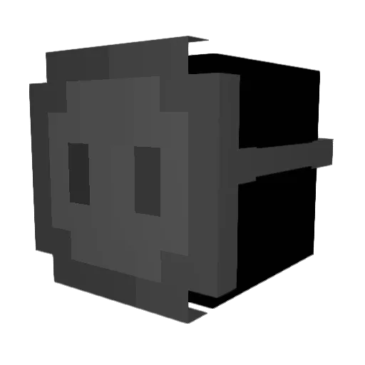 LoboNogturno Minecraft avatar head, 3D render