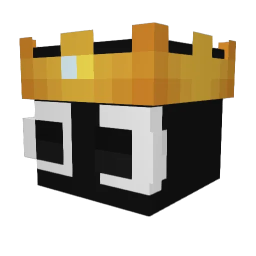 Lobotom1 Minecraft avatar head, 3D render