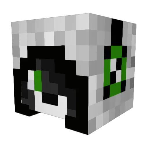 LoboxLegends Minecraft avatar head, 3D render