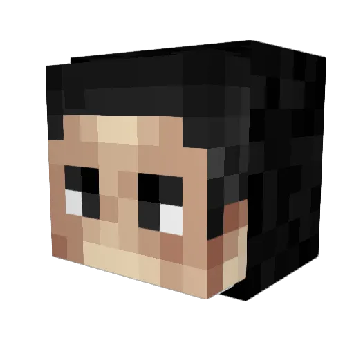 LobsterGunner Minecraft avatar head, 3D render