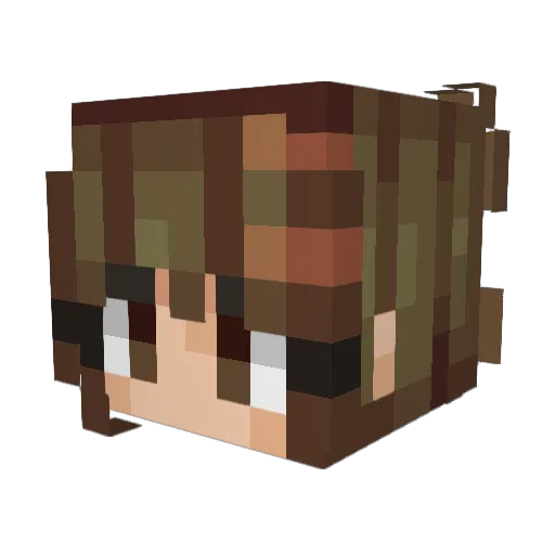 Lobsterpancakes Minecraft avatar head, 3D render