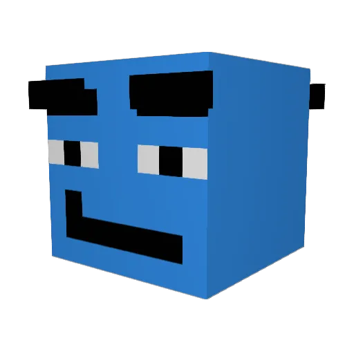 Lobsters4Sale Minecraft avatar head, 3D render