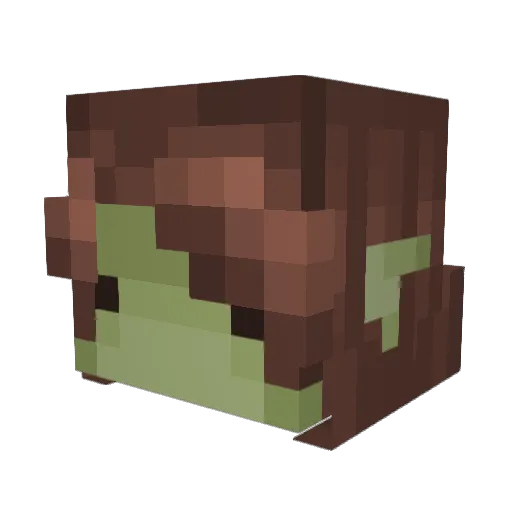 Loc4lGoblin Minecraft avatar head, 3D render