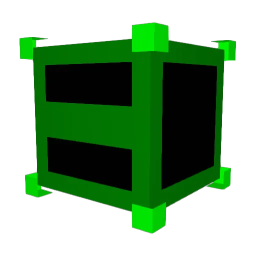 LocLogic Minecraft avatar head, 3D render
