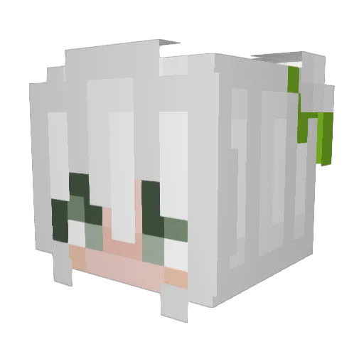 Loca_Mocha Minecraft avatar head, 3D render