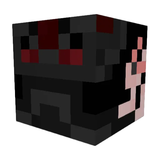 Locahoct Minecraft avatar head, 3D render
