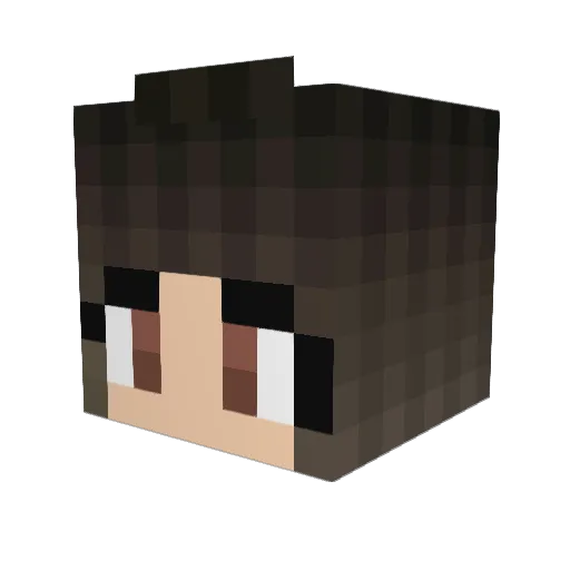 LocalBella Minecraft avatar head, 3D render