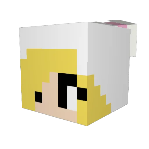 LocalEmoBoy Minecraft avatar head, 3D render