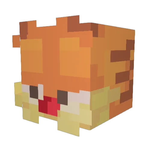 LocalFleshl Minecraft avatar head, 3D render