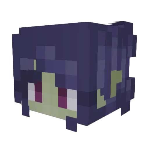 LocalGirlfailure Minecraft avatar head, 3D render