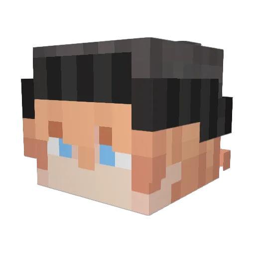 LocalJon Minecraft avatar head, 3D render