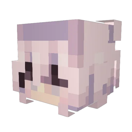 LocalSceptic Minecraft avatar head, 3D render