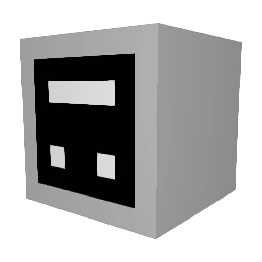 LocalSkyblockNon Minecraft avatar head, 3D render