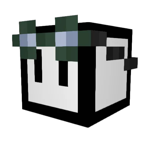 LocalSquid18 Minecraft avatar head, 3D render