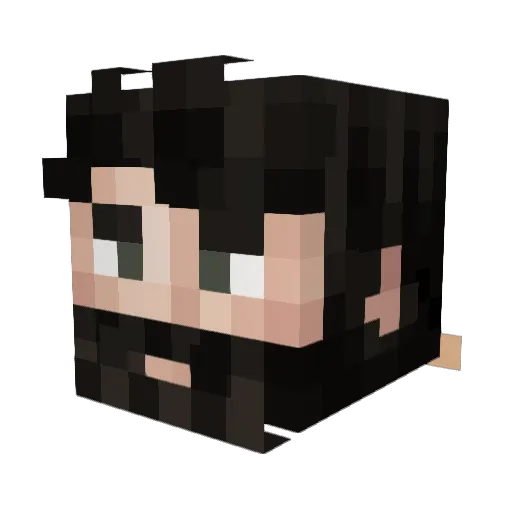 Localkiller Minecraft avatar head, 3D render