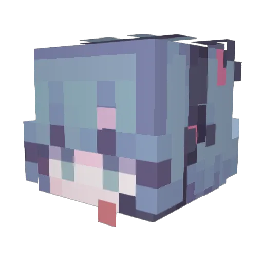 Lochiii Minecraft avatar head, 3D render
