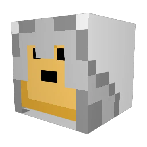 Lock1234 Minecraft avatar head, 3D render