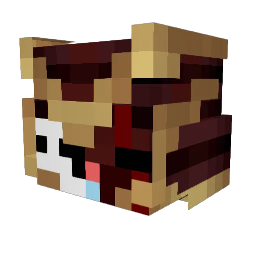 LockTeam11 Minecraft avatar head, 3D render