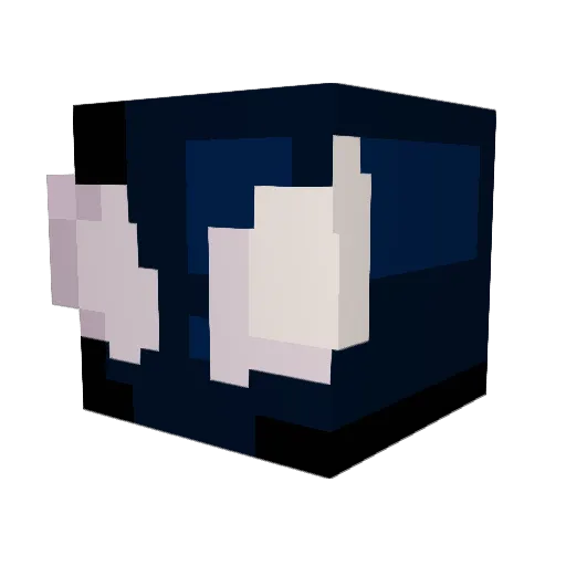 Lock_Cone Minecraft avatar head, 3D render