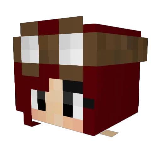 LockaNaan Minecraft avatar head, 3D render