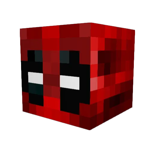 Lockdandloadd Minecraft avatar head, 3D render