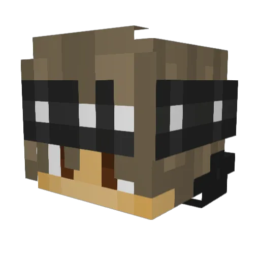Locke2006 Minecraft avatar head, 3D render