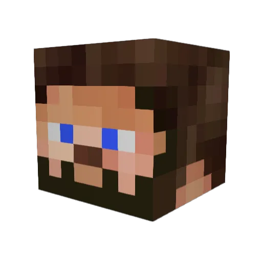 LockeDLS Minecraft avatar head, 3D render