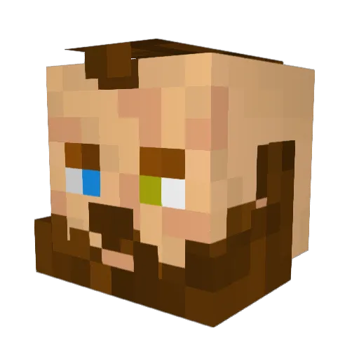 Locke_The_Dog Minecraft avatar head, 3D render