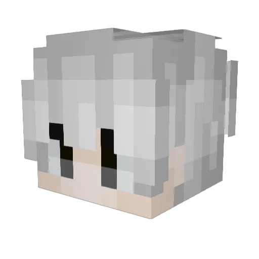 Locke_e Minecraft avatar head, 3D render