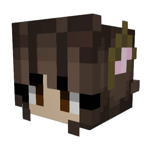 Locket1987 Minecraft avatar head, 3D render