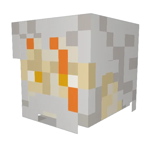 Lockevar Minecraft avatar head, 3D render