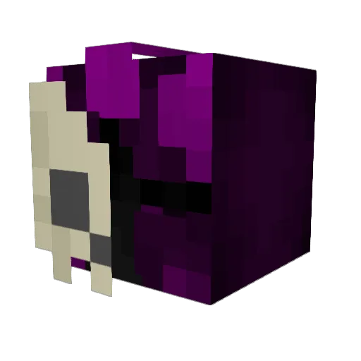 Locknib Minecraft avatar head, 3D render