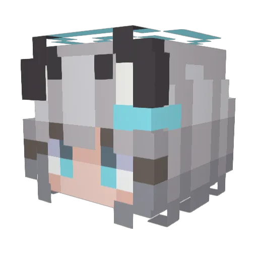 Locksen1 Minecraft avatar head, 3D render