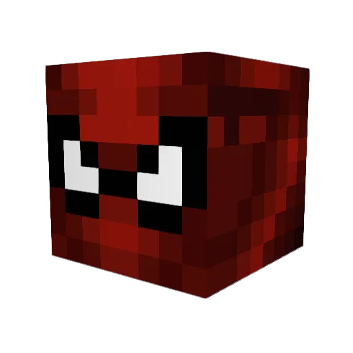 Locksman Minecraft avatar head, 3D render