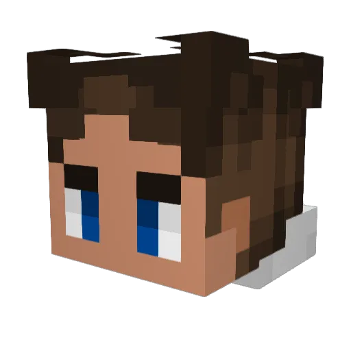 Lockwood004 Minecraft avatar head, 3D render