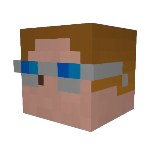 Locky0104 Minecraft avatar head, 3D render