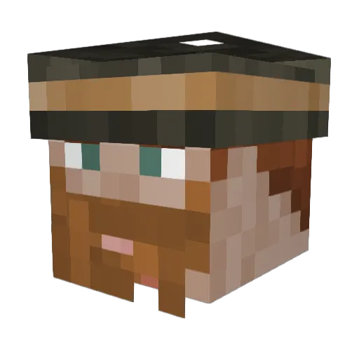 Locky_W Minecraft avatar head, 3D render