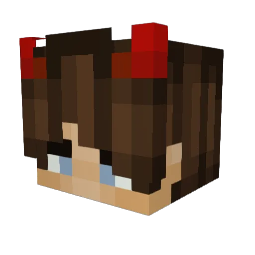 Lockyon Minecraft avatar head, 3D render