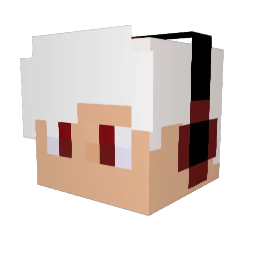 Lockzer7 Minecraft avatar head, 3D render