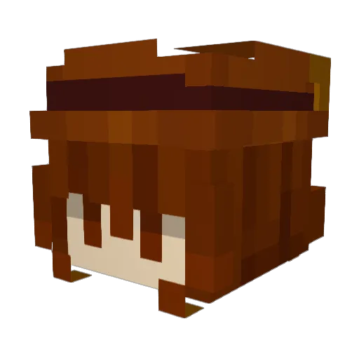 LocoAbreuRealeza Minecraft avatar head, 3D render