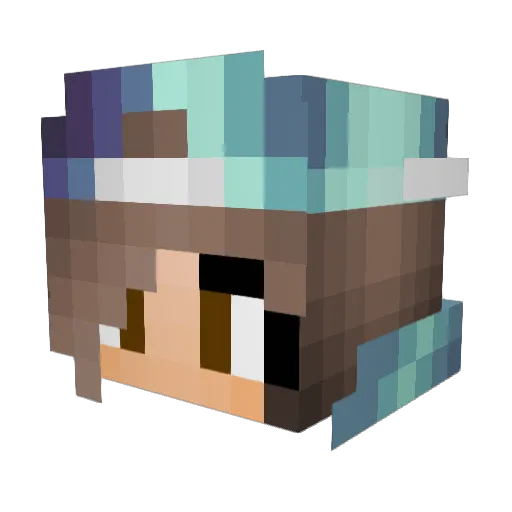 LocoHoe Minecraft avatar head, 3D render