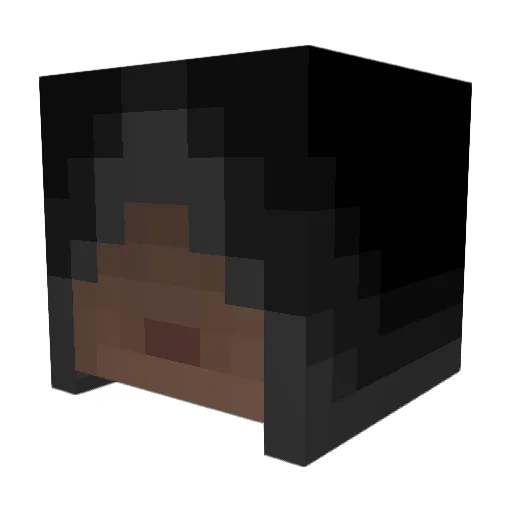 LocoNomad Minecraft avatar head, 3D render
