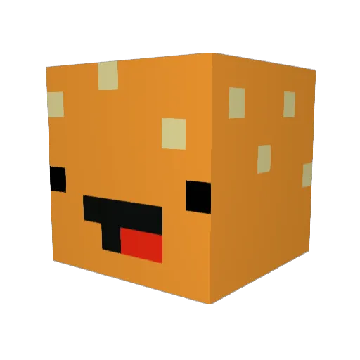 Locoburger545 Minecraft avatar head, 3D render