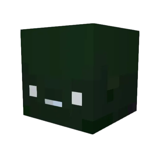 Lococb Minecraft avatar head, 3D render