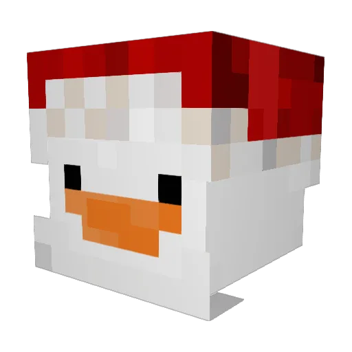 Locoric Minecraft avatar head, 3D render