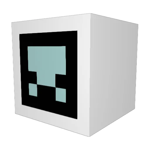Locotheman Minecraft avatar head, 3D render