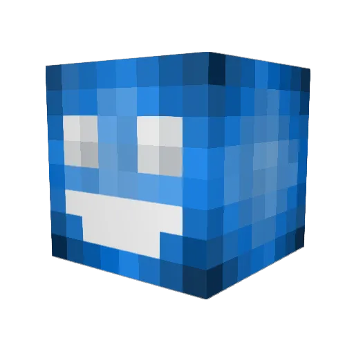 Locss Minecraft avatar head, 3D render