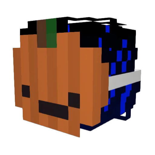 Locuxz Minecraft avatar head, 3D render
