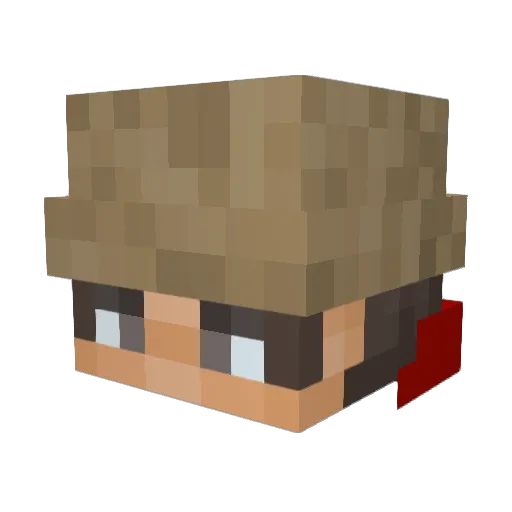 Loczek07 Minecraft avatar head, 3D render