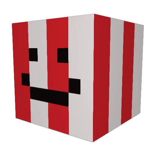 Loczek7 Minecraft avatar head, 3D render